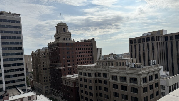 Part of the view from the rooftop at Mayo 420 Apartments, one of six buildings hosting Tulsa Top of the Town benefiting Oklahoma Veterans United on October 8th.