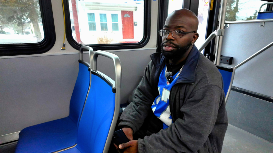Kanena Leshon Peterson said the end of weekend service on his route has made it harder to find a job.