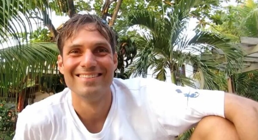 Nicholas Mevoli in a video, posted in in August. He talked of his love for freediving. On Sunday, Mevoli died after trying to set an American record.