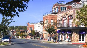 Downtown Fayetteville, Arkansas.