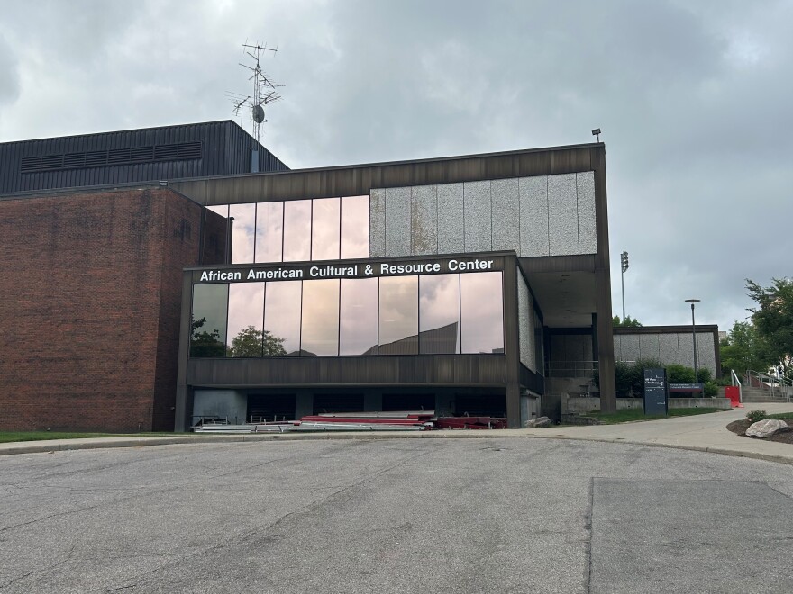The exterior of the building that houses the African American Cultural & Resource Center on the campus of the University of Cincinnati.