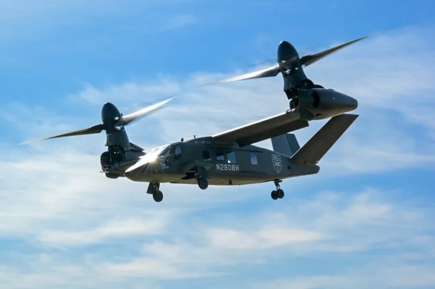 The U.S. Army chose Bell Textron’s V-280 Valor as the future attack helicopter on Monday, Dec. 5. The aircraft can take off as a helicopter but rotate its rotors horizontally to create more speed. The company, based in Fort Worth, was competing against a Sikorsky and Boeing team.