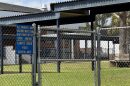 A fence stands around Sneads High School in the Panhandle.