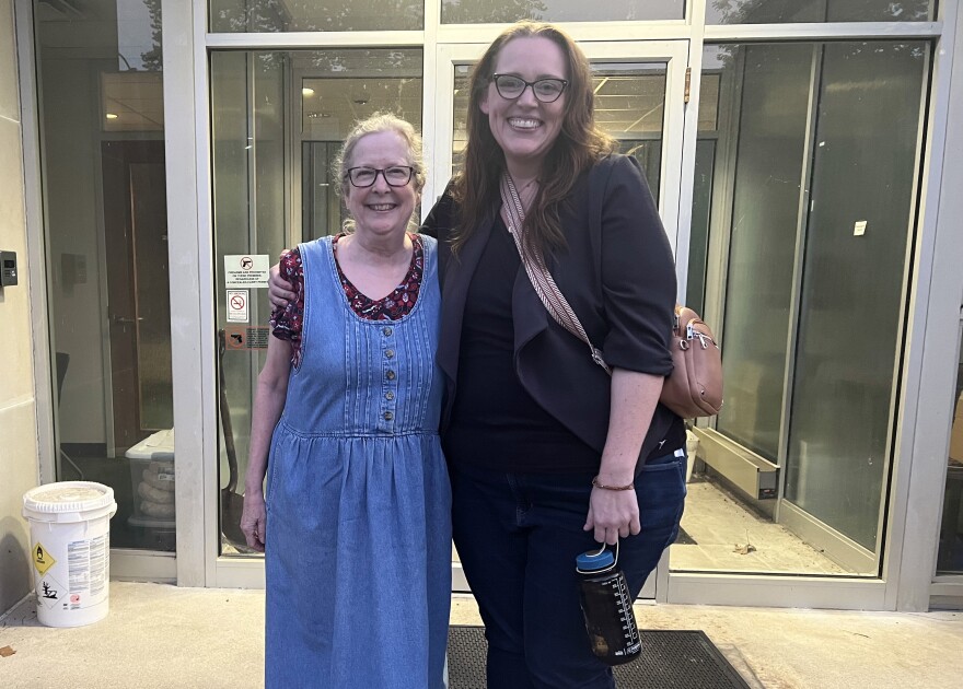 Sheila Miller (left) and Hailey Clark.