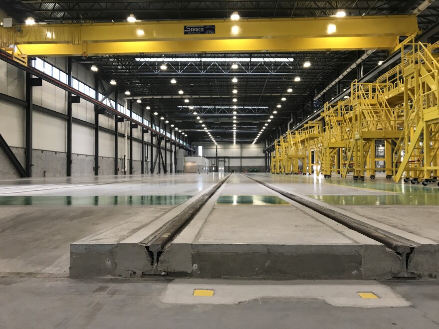 CRRC, a facility in Springfield, Mass., where trains are manufactured. 