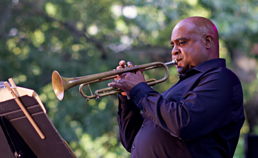 Terell Stafford performing with Charles McPherson at the Charlie Parker Jazz Festival