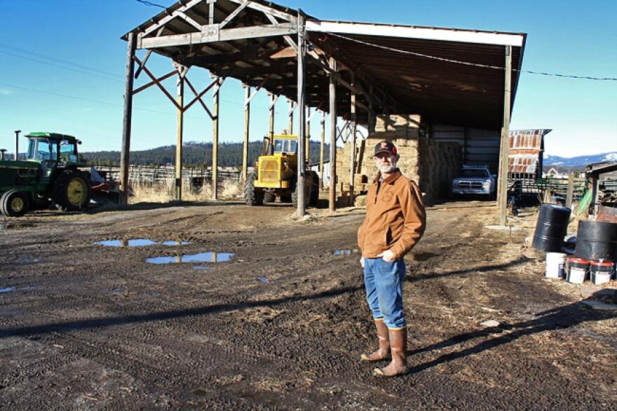 Don Beck is a hay and cattle farmer outside of Post Falls, Idaho