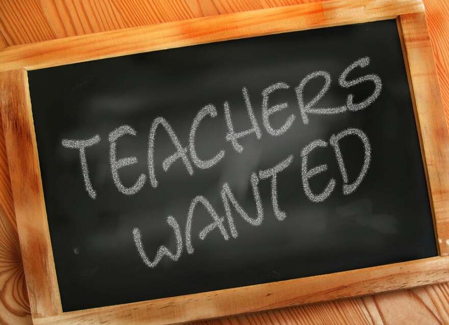 Teachers wanted sign