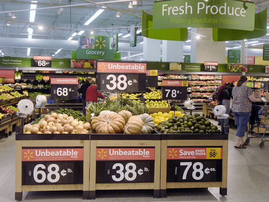 Wal-Mart says its Heritage Agriculture program reaps both financial and environmental benefits.  The company is supporting smaller, local farms in an effort to cut back on carbon emissions and freight costs.