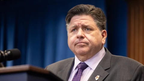 Gov. JB Pritzker speaks at a Dec. 2 press conference in the Loop. On Friday he signed legislation allowing people 18 or older with a terminal diagnosis to end their lives with a prescribed fatal drug.