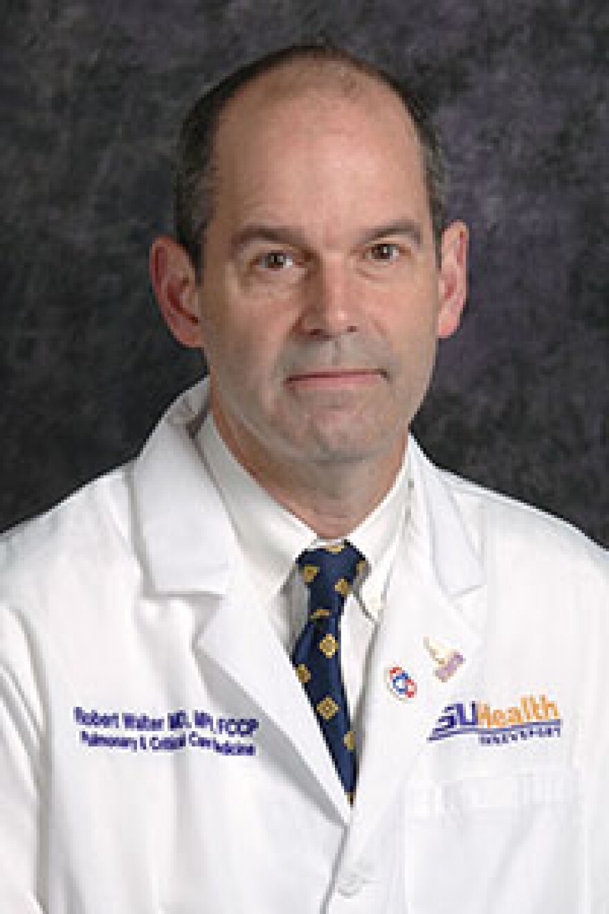 Dr. Robert Walter, Chief of Pulmonology and Critical Care at LSU Health Shreveport