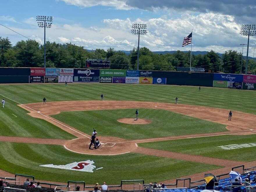 The Salem Red Sox play home game at Salem Memorial Ballpark in June
