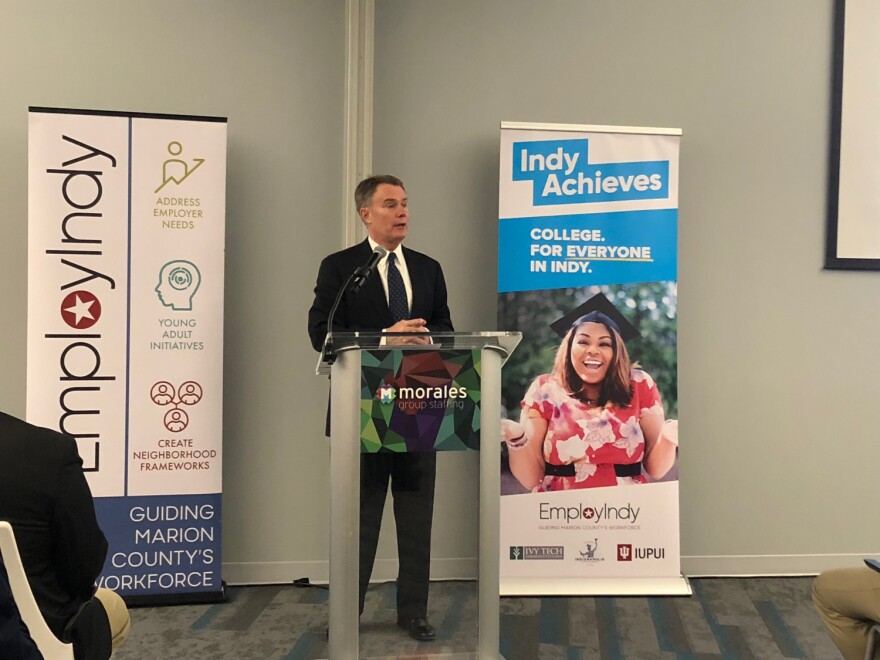 The program established by Indianapolis Mayor Joe Hogsett will also offer scholarships and grants to some low-income students.