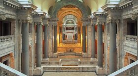 A view of the interior of the Kentucky Capitol building.