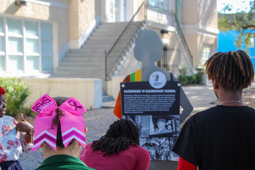 Students from Benjamin Franklin High School on a tour of the TEP Center on Oct. 17, 2025.