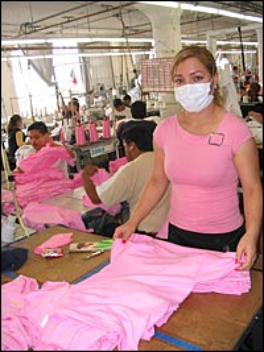 American Apparel factory worker Irene Hernandez, 29, is originally from Durango, Mexico.