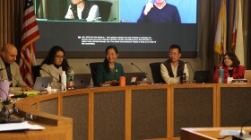 The SFUSD School Board at it's Nov. 18 meeting.