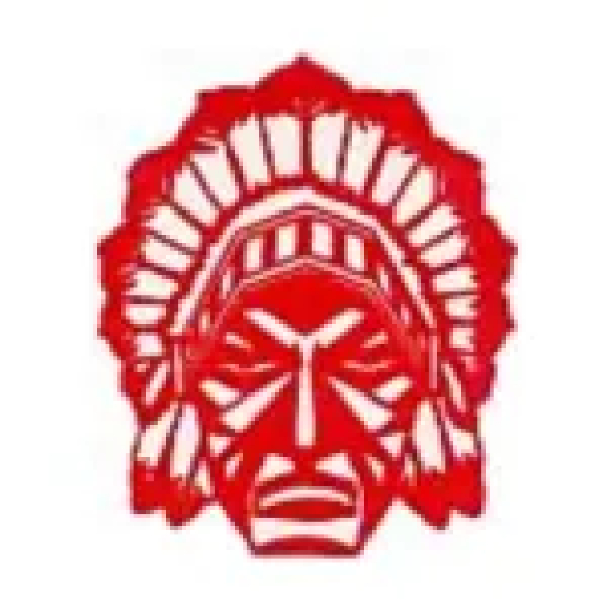 Drawing of Native American for Red Herd logo