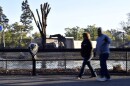 Members of the Get Healthy Walking Club walk a path past the giraffe enclosure during the morning at the Louisville Zoo in Louisville, Ky., Friday, Oct. 18, 2024.