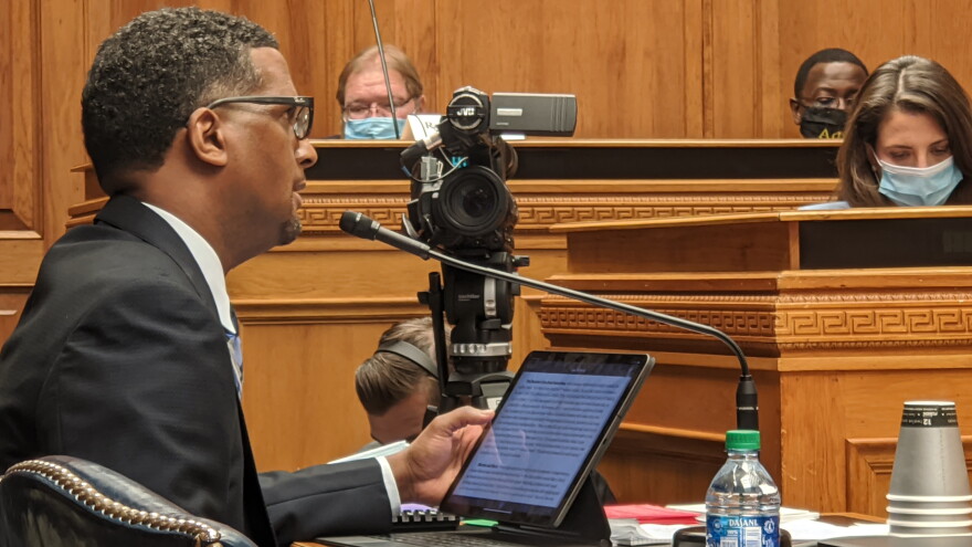 Rep. Edmond Jordan (D-Baton Rouge) presents a bill on qualified immunity to members of the House Civil Law and Procedure Committee. June 17, 2020.