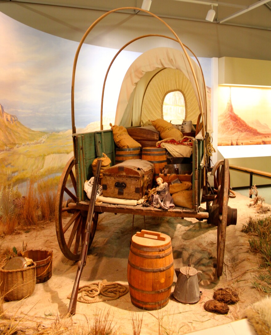 National Frontier Trails Museum in Independence, Missouri chronicles westward migration in the mid 1800's and the town's strategic importance as a staging place for the pioneers.