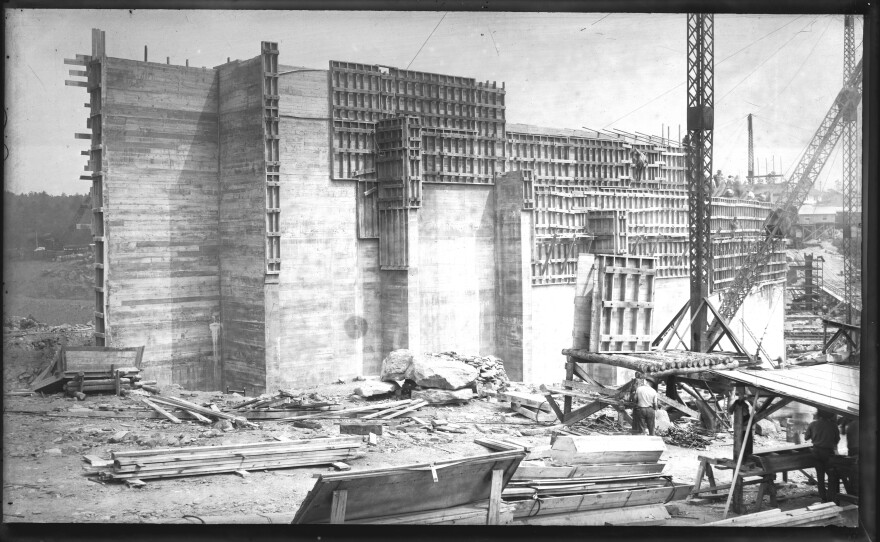 The Wilsonville Dam that created Lake Wallenpaupack was constructed in the mid-1920s.