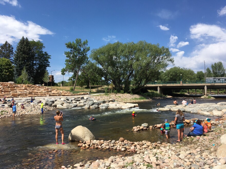 Because of its change in flows, the Poudre River Whitewater Park in Fort Collins would likely see a decrease a days where kayakers are able to use the park if NISP is built, while tubers could see an increase of days.