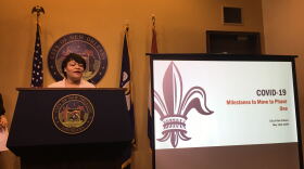 Mayor LaToya Cantell speaks at a press conference May 11, 2020.