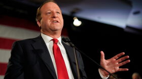 Democratic Colorado Governor-elect Jared Polis speaks at an election night rally in Denver, Colorado.