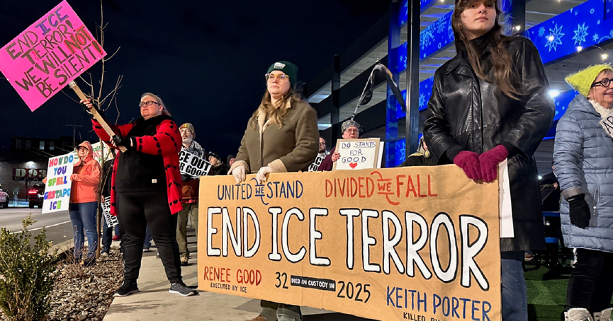 Anti-ICE protests draw crowds across parts of western Kentucky Saturday