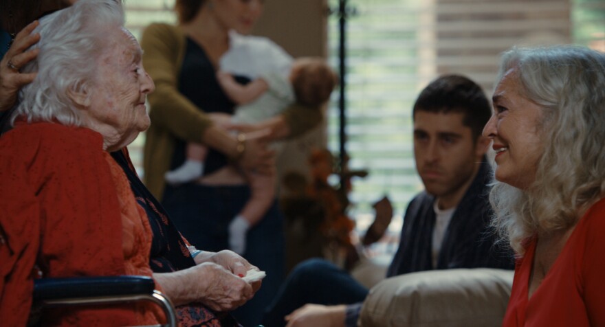 Shults' grandmother and Fairchild's mother, Billie Fairchild (left), also appears in the film. Because of her dementia, Shults (center) says, "everything we shot with her was more like a documentary." (Also pictured: Krisha Fairchild, right)