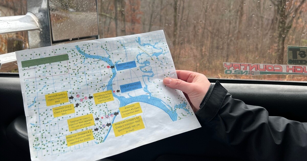 Fracking produces a lot of wastewater. Millions of gallons of it are stored under eastern Ohio