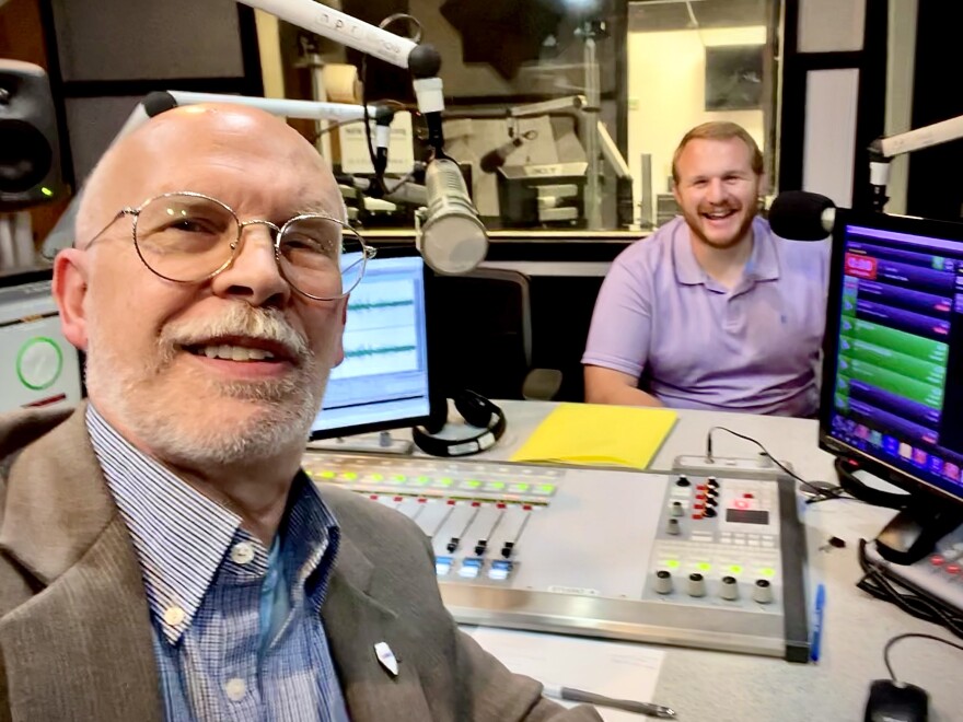 Randy Eccles and Adam Gurski in NPR Illinois Studio A
