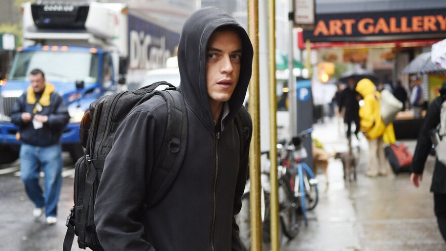 USA's<em> Mr. Robot</em> tells the story of a cyber-security engineer and vigilant hacker (played by Rami Malek) who also suffers from anxiety.