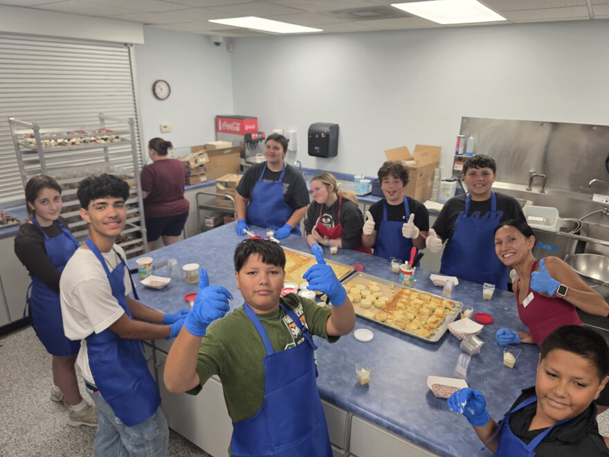 Members of the Chefs Club, one of the many programs of the Boys & Girls Club of the Rogue Valley