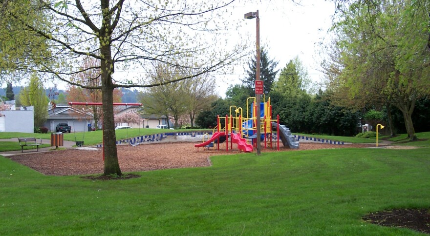 MLK Jr park is tucked into the Far West neighborhood, between 9th Place and 10th Avenue along Grant Street.