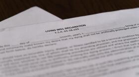 A fill-in-the-blank form allowing you to declare a living will.