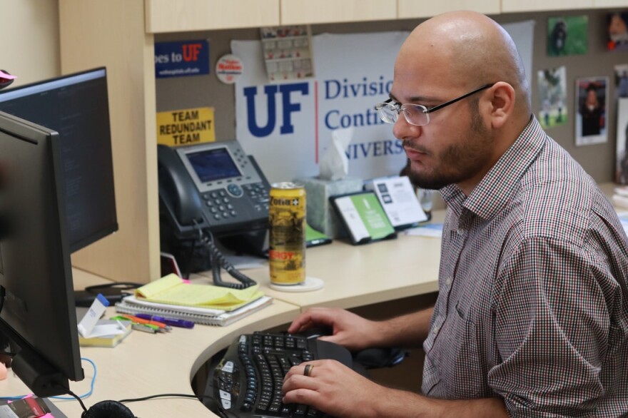 King is the Program Development Manager at the Distance and Continuing Education Department, the University of Florida. (Photos by Haojing Qian/WUFT News)