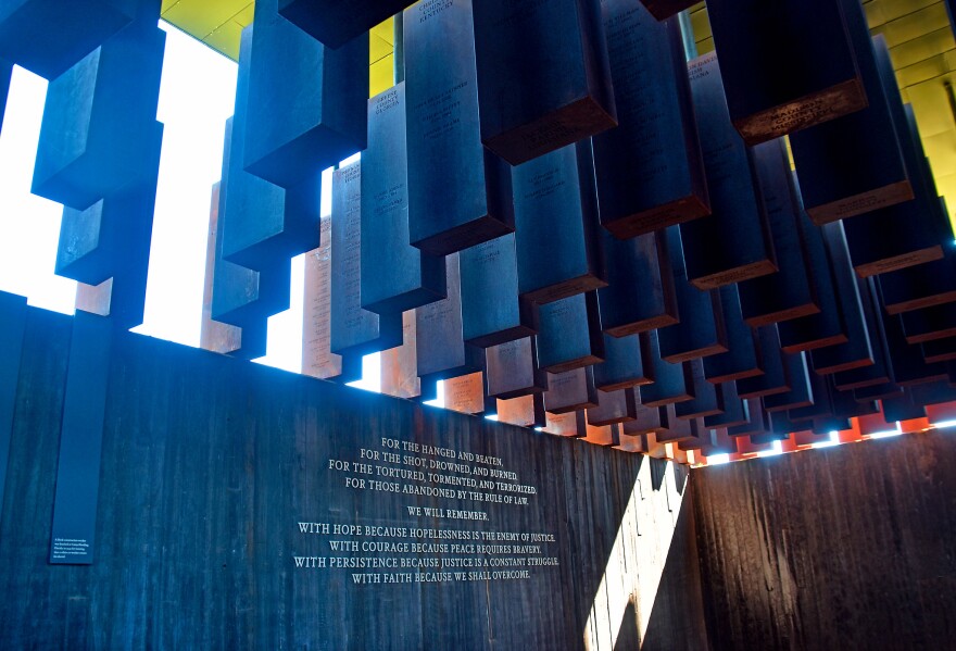 The National Memorial for Peace and Justice opened to the public in Montgomery, Alabama in 2018. Both the memorial and the Legacy Museum were founded by the Equal Justice Initiative.