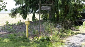 FILE - A sign for the Rock Spring Water Company, which serves about 500 properties in rural Ferguson Township (Georgianna Sutherland / For Spotlight PA)