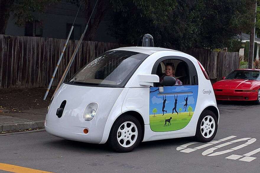 Image: A Google autonomous vehicle in 2016. Photo courtesy of Wikimedia Commons 