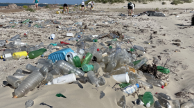 Volunteers with Surfrider Foundation and the Mission-Aransas National Estuarine Research Reserve picked up over 1,400 pounds of trash along San Jose Island, near Port Aransas. The trash accounted for over a third of what volunteers cleaned up along Texas coastlines in 2025.
