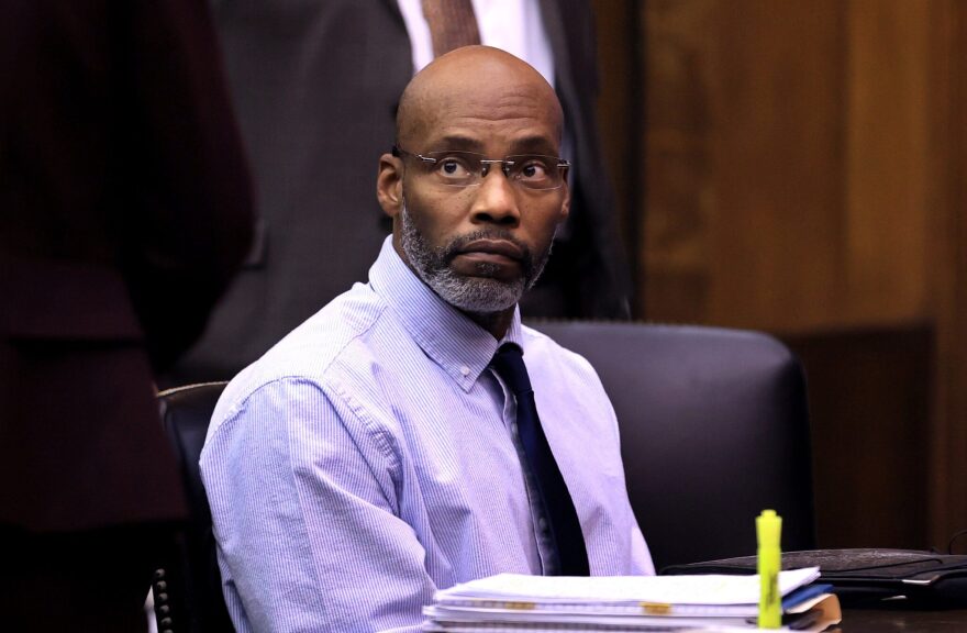 Lamar Johnson listens to testimony on Dec. 13, 2022, in St. Louis Circuit Court.