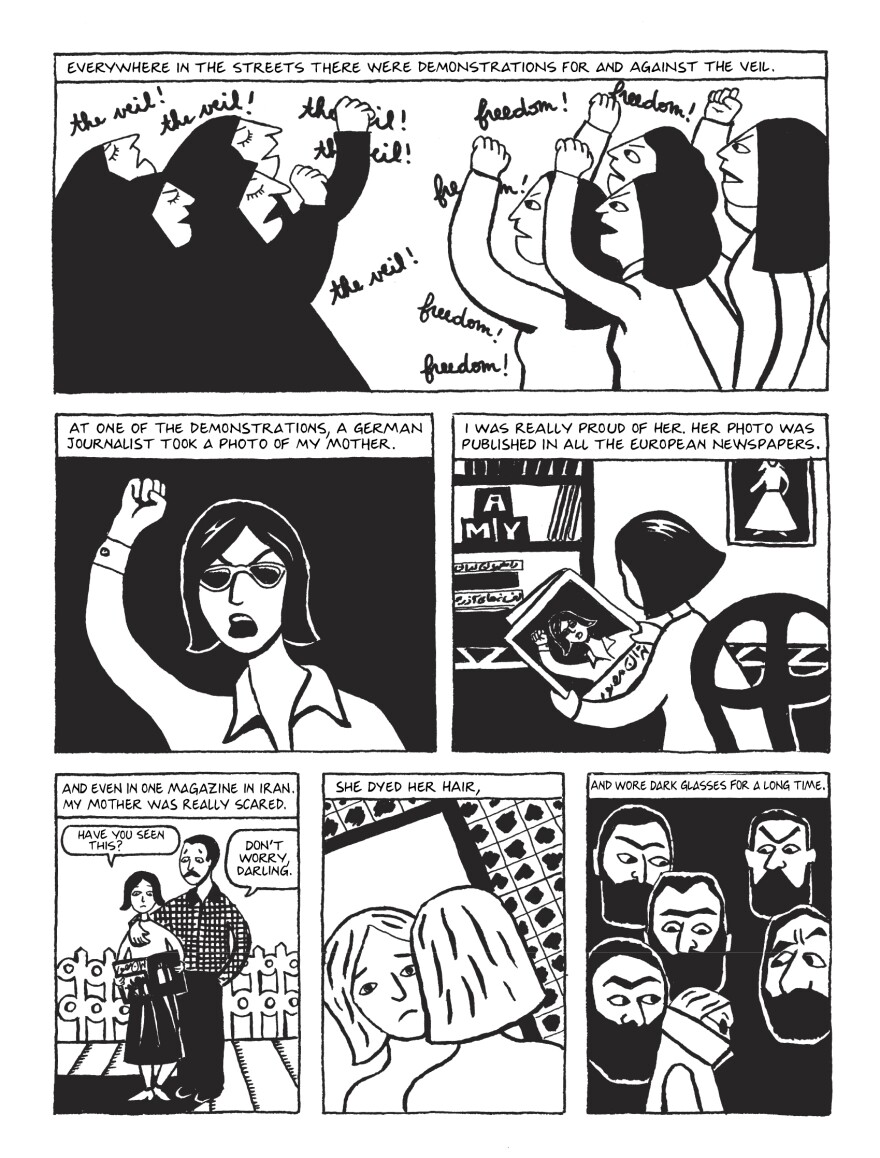 From <em>Persepolis</em> by Marjane Satrapi.