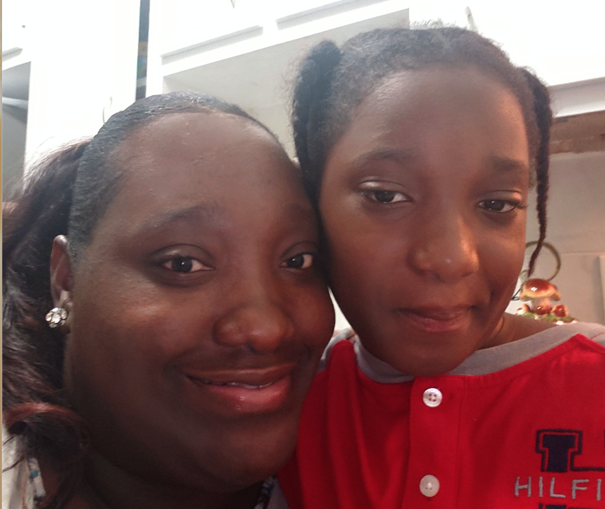 Shaniel Miles with her son Geremy Miles, who was diagnosed with autism after a year of kindergarten. 