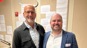 Cody Carlson with Austin Meek in the the KWBU Studio - Dec. 13,2022