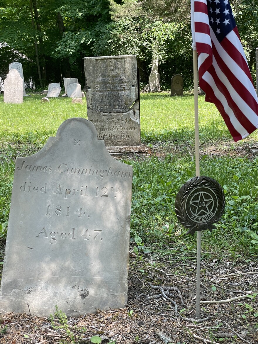 The Bellbrook Pioneer Cemetery and just a couple of the American Revolutionary War veterans buried there.