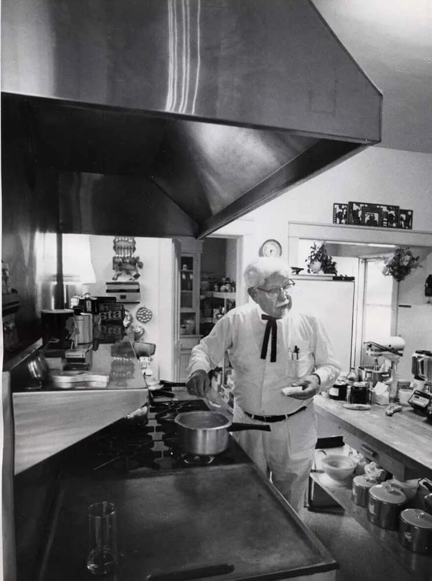 Colonel Harland Sanders installed a commercial stove inside his Shelbyville, KY home and franchise owners would travel there for training. The stove is among furnishings from Blackwood Hall that will be sold at auction July 28.