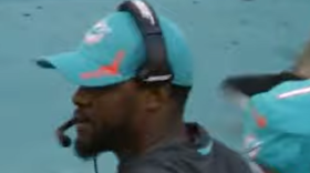 Brian Flores with the Miami Dolphins in 2021