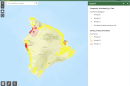 The Hawaiʻi Cesspool Prioritization Tool is an interactive interface that shows the location of cesspools across the state. Cesspools posing the highest risk to drinking water resources and reef ecosystems are marked in red.